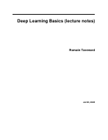 Deep Learning Basics (lecture notes).pdf